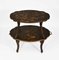 Antique Dutch Black and Gilt Japanned Low Etagere, 1890s, Image 12