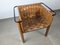 Handcrafted Braided Chestnut Chair, 1980s 5