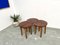 Demi-Lune Coffee Tables, Denmark, 1960s, Set of 3 10