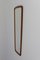 Moderner dänischer Wandspiegel aus Teak & Messing, 1950er 6