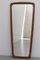 Moderner dänischer Wandspiegel aus Teak & Messing, 1950er 1