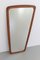 Moderner dänischer Wandspiegel aus Teak & Messing, 1950er 16