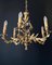 Italian Bronze Chandelier, 1930s 2