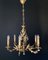 Italian Bronze Chandelier, 1930s 3