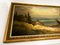 Paysage de montagne pittoresque avec maisons, années 40, peinture à l'huile sur toile, encadrée 10