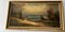 Paysage de montagne pittoresque avec maisons, années 40, peinture à l'huile sur toile, encadrée 3