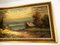 Paysage de montagne pittoresque avec maisons, années 40, peinture à l'huile sur toile, encadrée 7