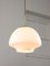 Mid-Century Modern Italian Opaline Glass and Brass Pendant Lamp 1