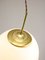 Mid-Century Modern Italian Opaline Glass and Brass Pendant Lamp 4