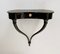 Black Wall-Mounted Console Tables attributed to Guglielmo Ulrich, 1950s, Set of 2 7
