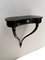 Black Wall-Mounted Console Tables attributed to Guglielmo Ulrich, 1950s, Set of 2 9