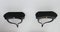Black Wall-Mounted Console Tables attributed to Guglielmo Ulrich, 1950s, Set of 2 6