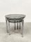 Tables d'Appoint en Chrome et Verre Fumé, Italie, 1970s, Set de 3 3