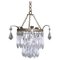 Crystal 2-Tier Waterfall Chandelier, 1960s 1