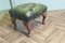 Walnut and Leather Chesterfield Library Ottoman, 1960s 4