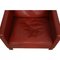 2321 Lounge Chair in Red Leather by Børge Mogensen, 1980s 7