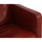 2321 Lounge Chair in Red Leather by Børge Mogensen, 1980s 9