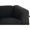 Sillón LC2 vintage de tela negra de Le Corbusier, años 2000, Imagen 6