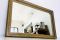 Vintage Wooden Mirror with a Golden Frame, Image 4