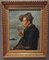 Duranti, Neapolitan Fisherman, 1870, Oil on Canvas, Framed 12