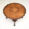 Antique Figured Walnut Pie Crust Coffee Table, 1920s 4