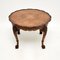 Antique Figured Walnut Pie Crust Coffee Table, 1920s 2