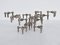 Modular Candleholder by Ceasar Stoffi for Hans Nagel, Germany, 1965, Set of 16 1