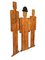 Artistic Three Silhouette Wooden Screen, 1970s 3