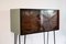 Mid-Century Modern Vitrine in Sage Green 2