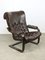 Vintage Lounge Chair in Leather, 1970s 9