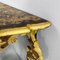 Italian Console in Wood with Marble Effect and Golden Profiles, 1890s 7