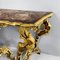 Italian Console in Wood with Marble Effect and Golden Profiles, 1890s 6