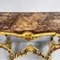 Italian Console in Wood with Marble Effect and Golden Profiles, 1890s 5