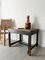 Primitive Ebonised Rustic Side Table in Stained Pine, 1700s, Image 4