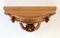 Wall-Mounted Demilune Console Table in Walnut, 1940s, Image 7