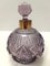 Bouteille de Parfum Lilas en Verre Taillé à la Main et Laiton, 1940s 7
