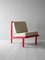 Vintage Scandinavian Cherry Red Lounge Chair, 1960s 2