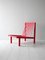 Vintage Scandinavian Cherry Red Lounge Chair, 1960s 3