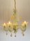 Five-Light Opal Chandelier with Gold Details, 1983 5