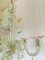 Five-Light Opal Chandelier with Gold Details, 1983 3