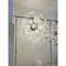 Chromed Sputnik Hanging Light with Venied-White Alabastro Murano Glass Discs by Simoeng 4