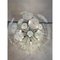 Chromed Sputnik Hanging Light with Venied-White Alabastro Murano Glass Discs by Simoeng 3