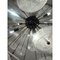 Chromed Sputnik Hanging Light with Venied-White Alabastro Murano Glass Discs by Simoeng 2