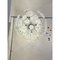 Chromed Sputnik Hanging Light with Venied-White Alabastro Murano Glass Discs by Simoeng 5