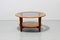 Vintage Danish Round Coffee Table with Glass, 1960s, Image 3