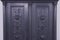 Large Three-Column Grey Pine Wardrobe with Carved Fronts, 1895 13
