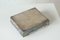 Mid-Century Modern Playing Cards Box in Patinated Silver Plated Brass and Velvet, 1950s 11