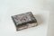 Mid-Century Modern Playing Cards Box in Patinated Silver Plated Brass and Velvet, 1950s 2