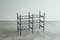 Mid-Century Modern Wine Rack in Wrought Iron Brass, 1940s, Image 8