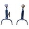 Arts and Crafts Inglenook Fire Andirons, Set of 2, Image 1